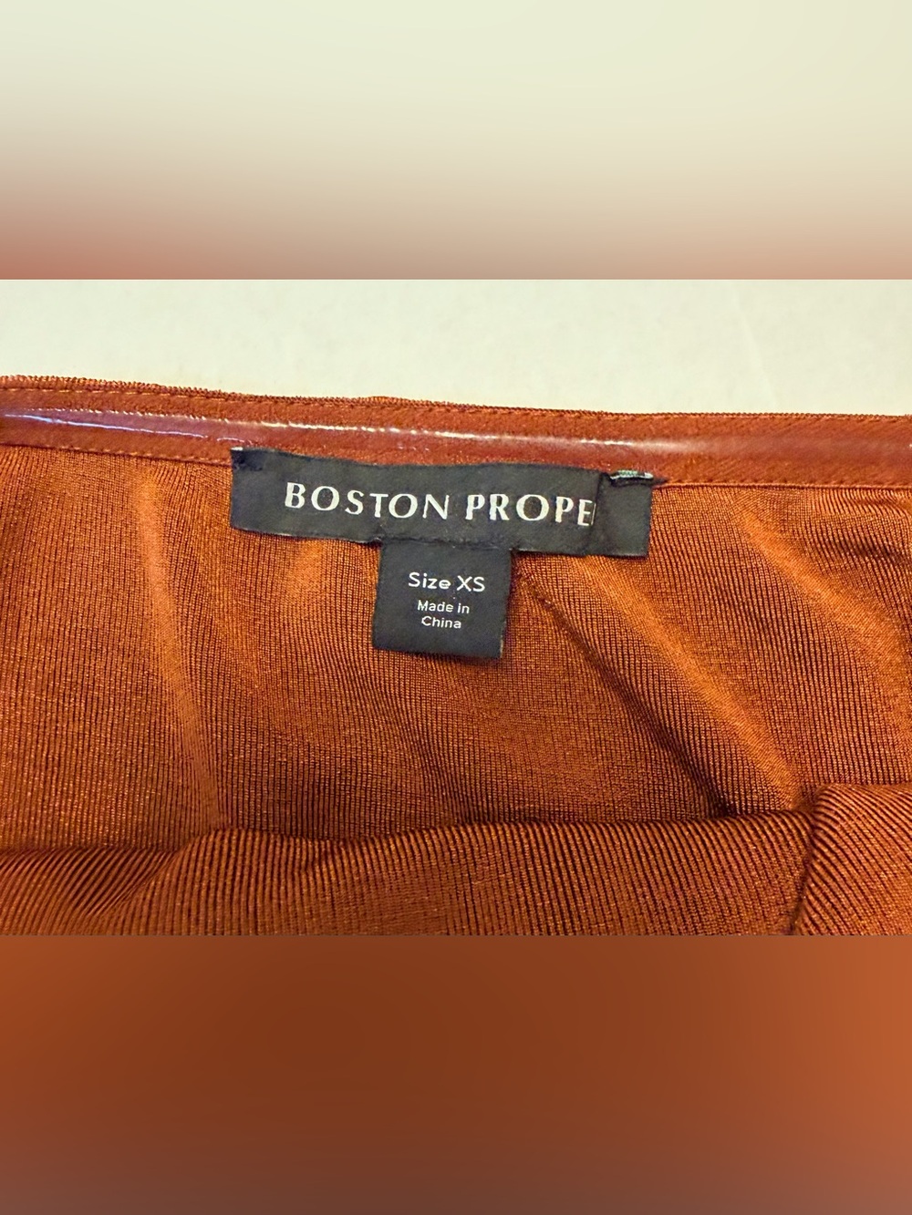 Boston Proper Women's Rust Orange Halter 2pc Suit W/Detachable Tortoise Chain XS - Picture 7 of 11